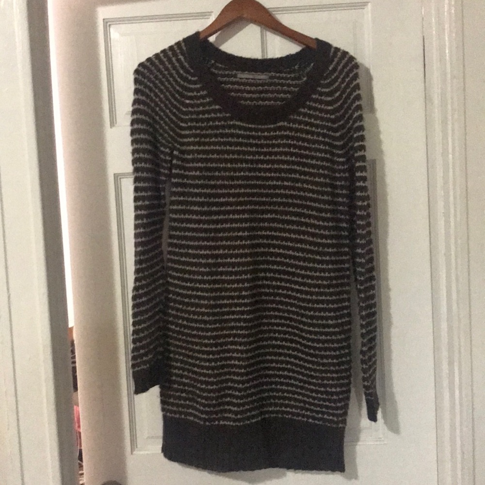 Brown sweater dress